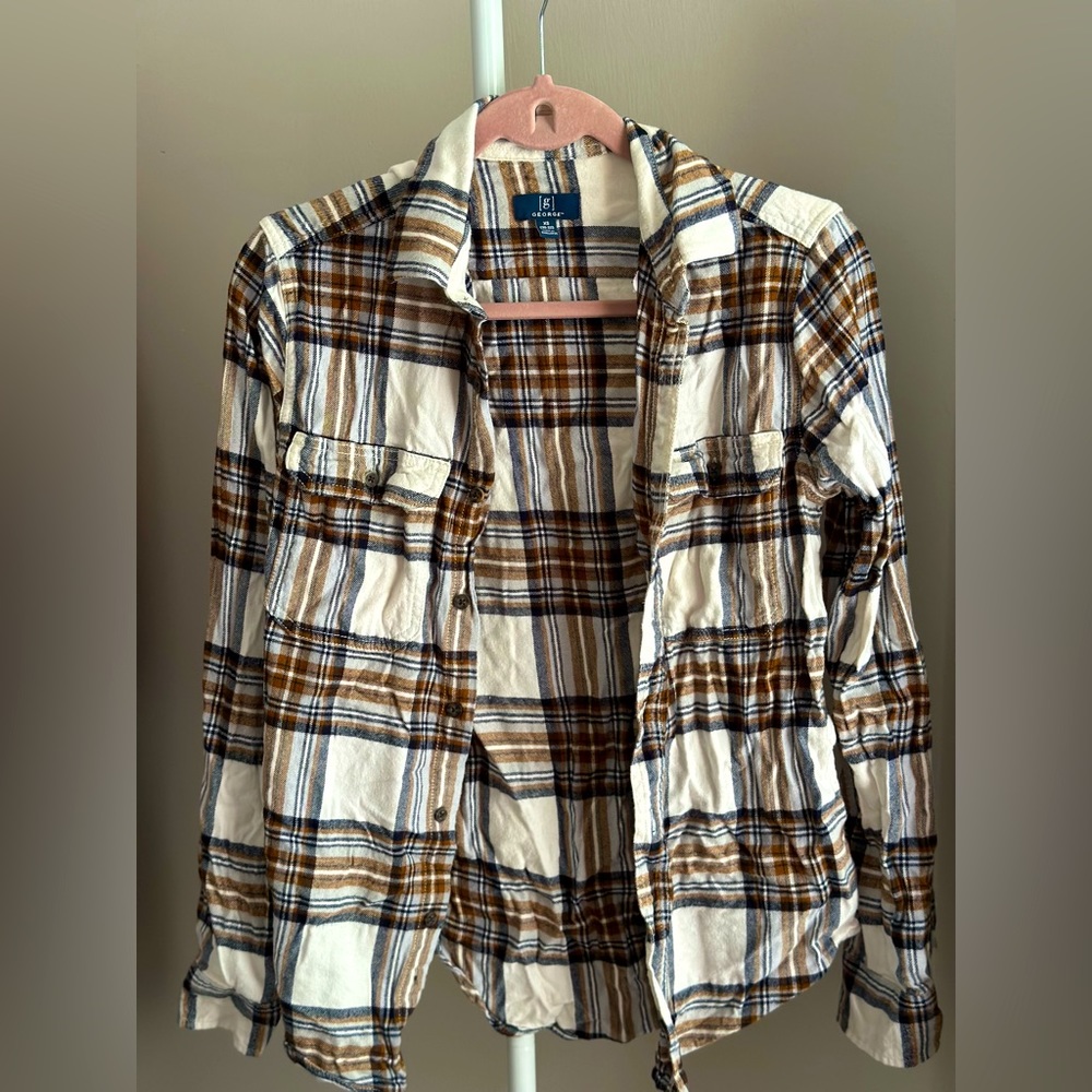Two— plaid shirts! Almost new condition!
